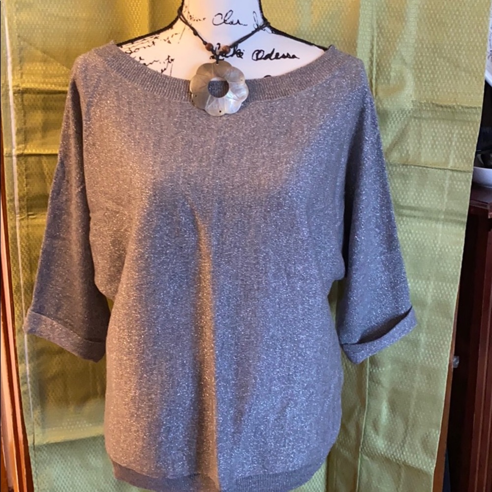 Silver Dress Top